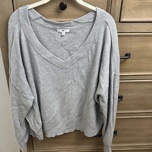 BP Gray Ribbed Knitwear